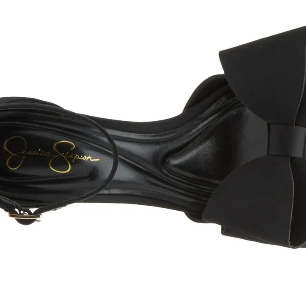 Jessica Simpson Black Stiletto Heels Slingback - Picture 3 of 4
